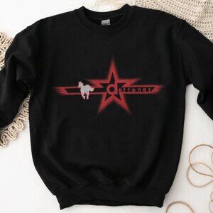 DEFTONES Black Sweatshirt with Red Graphic